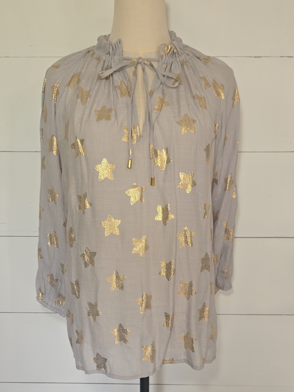 Alex & Parker Lightweight, Bohemian-style Peasant Top